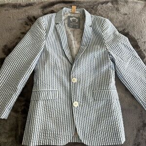 Appaman Blue and White Seersucker suit 7